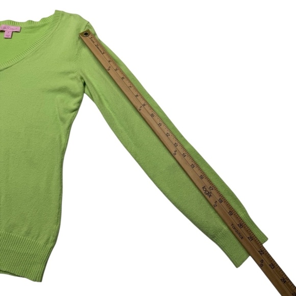 Lily Pulitzer Lime Green Sweater Sz S - Picture 10 of 10